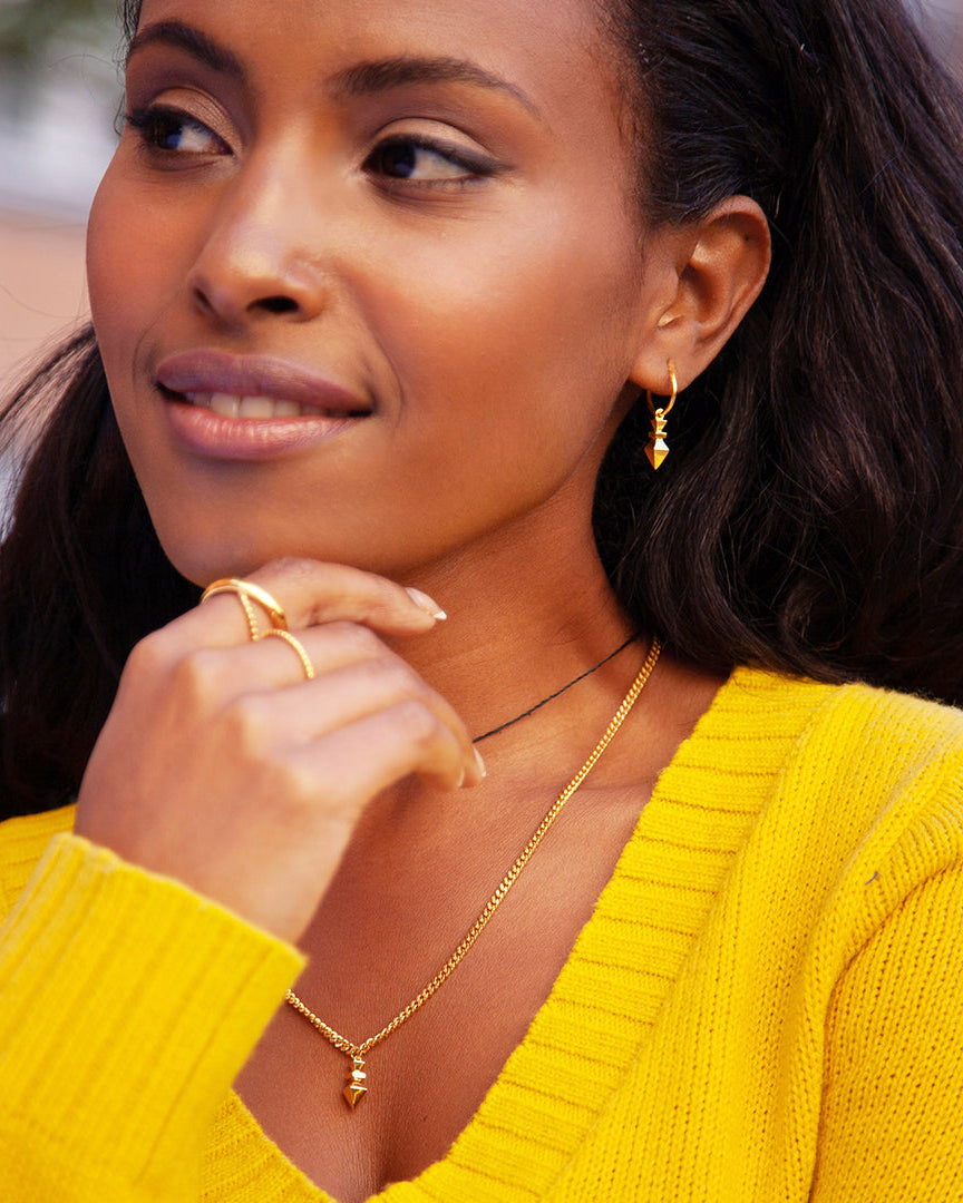 Arrow Chunky - Gold Necklace