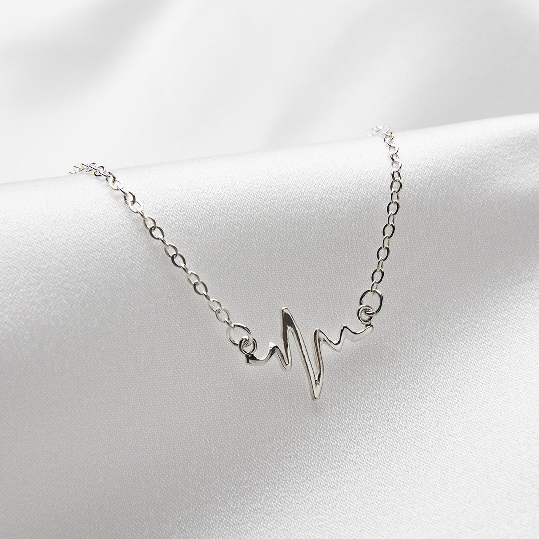 Heartbeat Mini Silverhalsband Smycken By Sofia Wistam