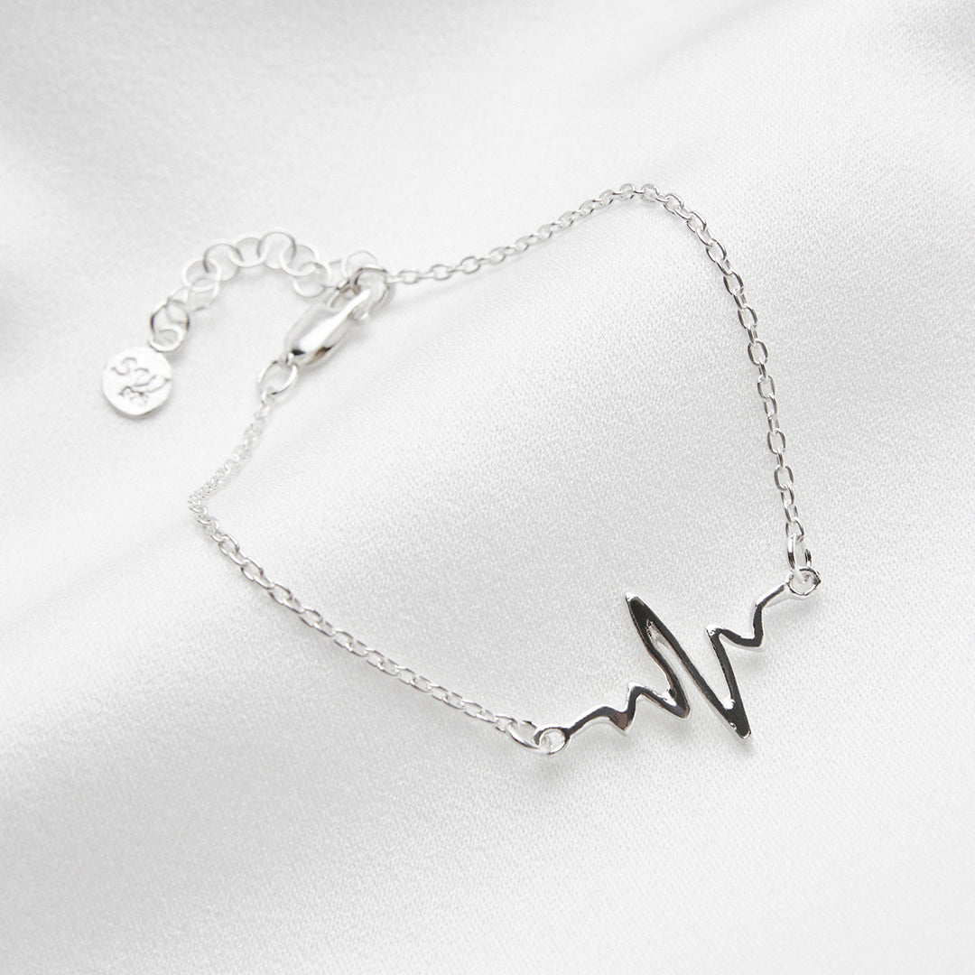 Heartbeat - Silver Bracelet