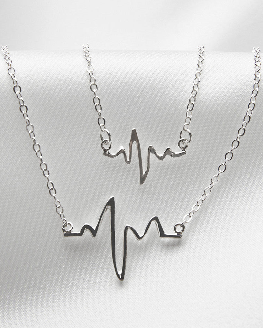 Heartbeat Silverhalsband Smycken By Sofia Wistam