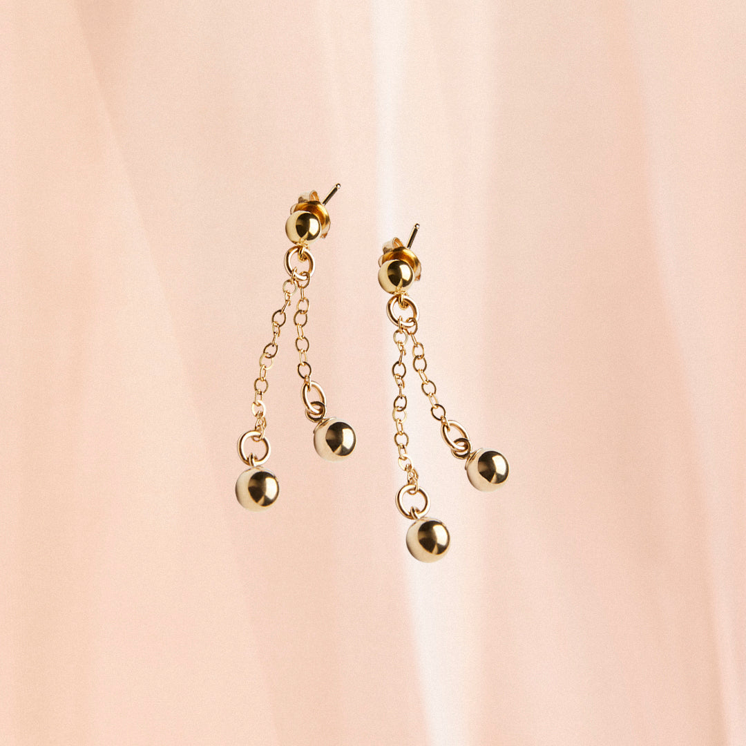 Us Two - Gold Earrings